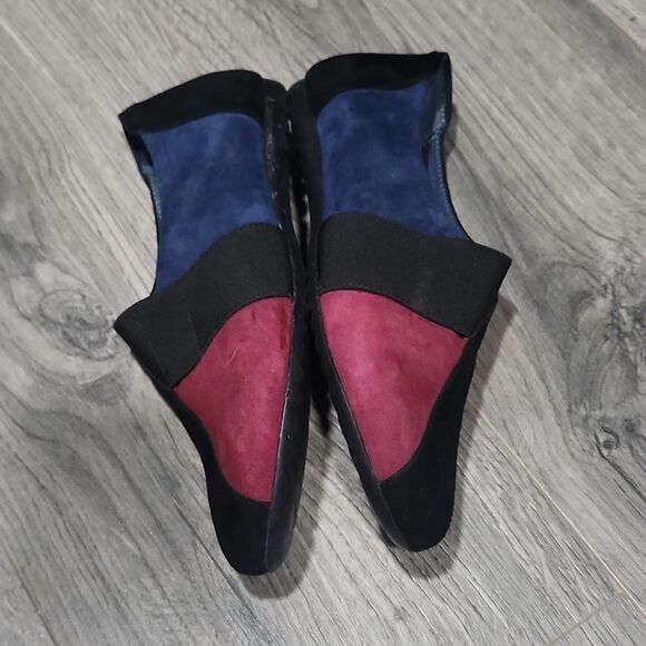 GUC Sabrinas Colorblock Suede Leather Loafers - Picture 3 of 8